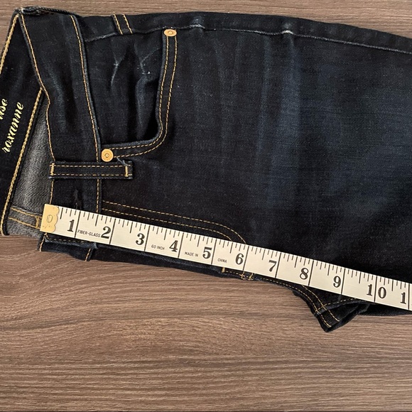 7 For All Mankind Slim Illusion Mid Rise Roxanne Skinny Jeans Classic Dark - Picture 13 of 14